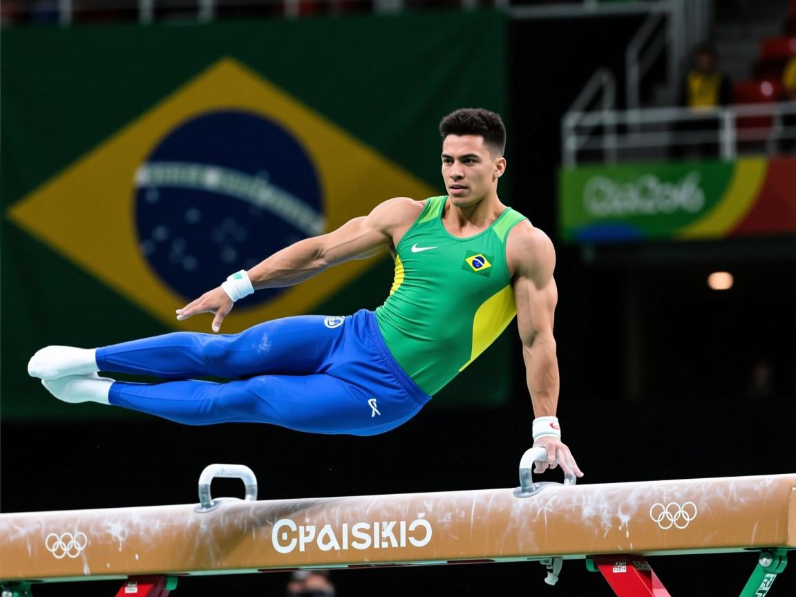 巴西运动员在体操比赛中表现出色