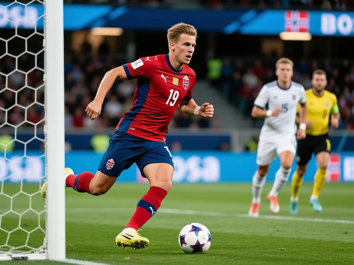 挪威运动员在足球比赛中表现出色  第3张