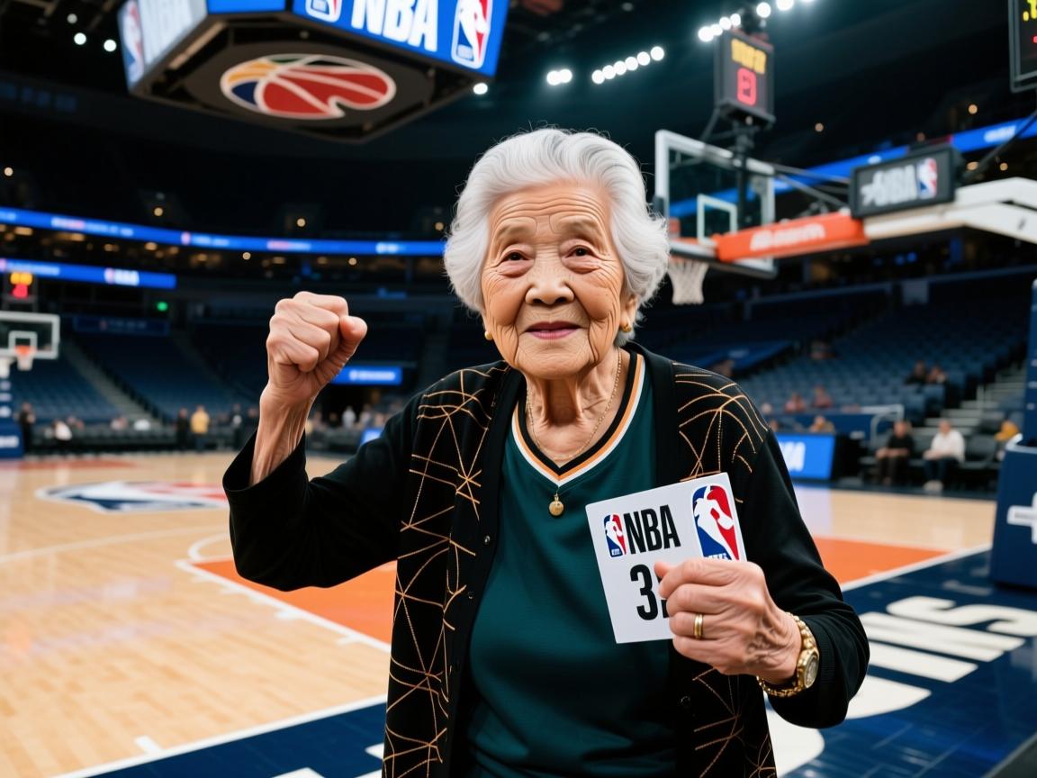 老妇人再度展现实力，取得三分