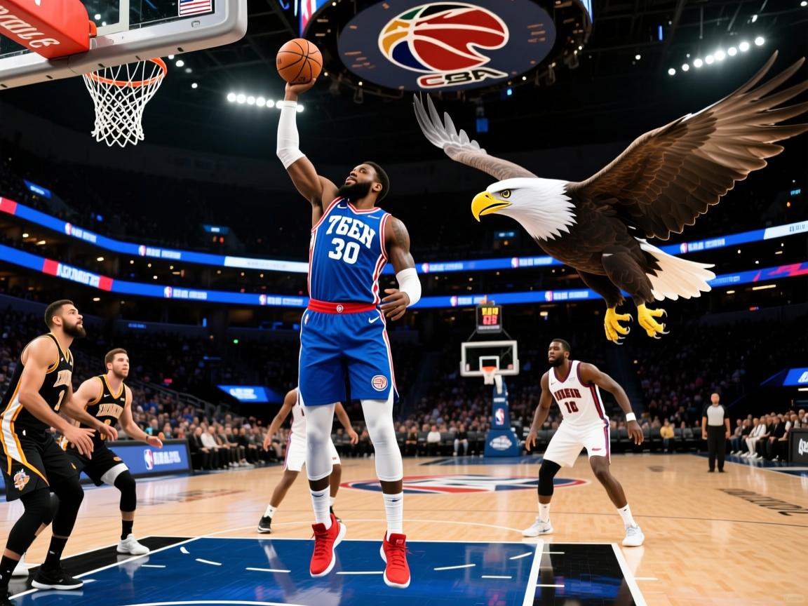 76人击败老鹰，恩比德再砍30+10